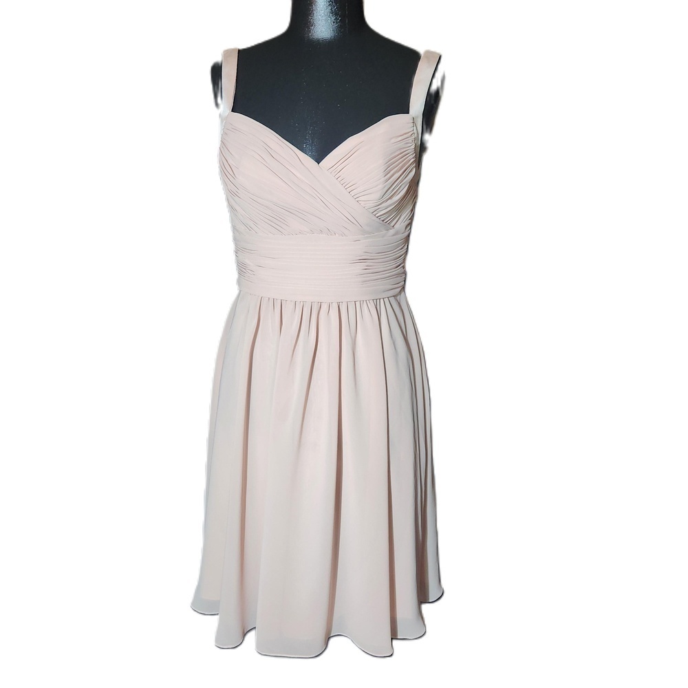 Sorella Vita Light Pink Ruched Sleeveless Dress US 10